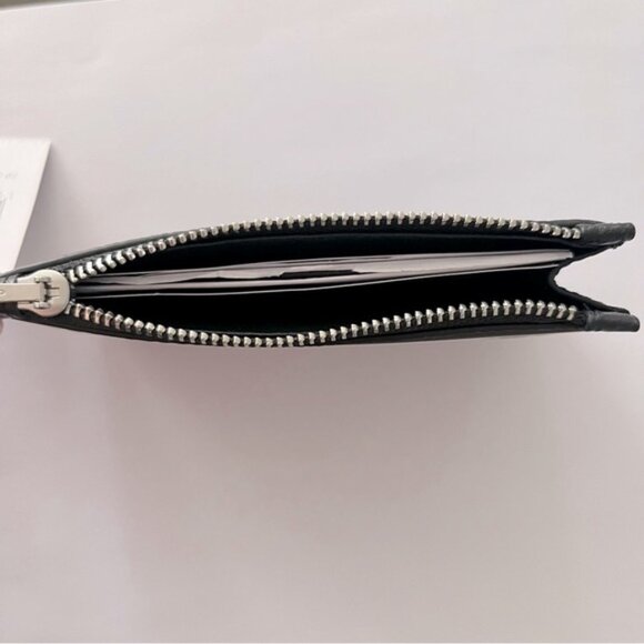 NWT COACH REXY SKETCH PRINT BLACK LEATHER ZIP CARD CASE CA002 - Picture 5 of 5